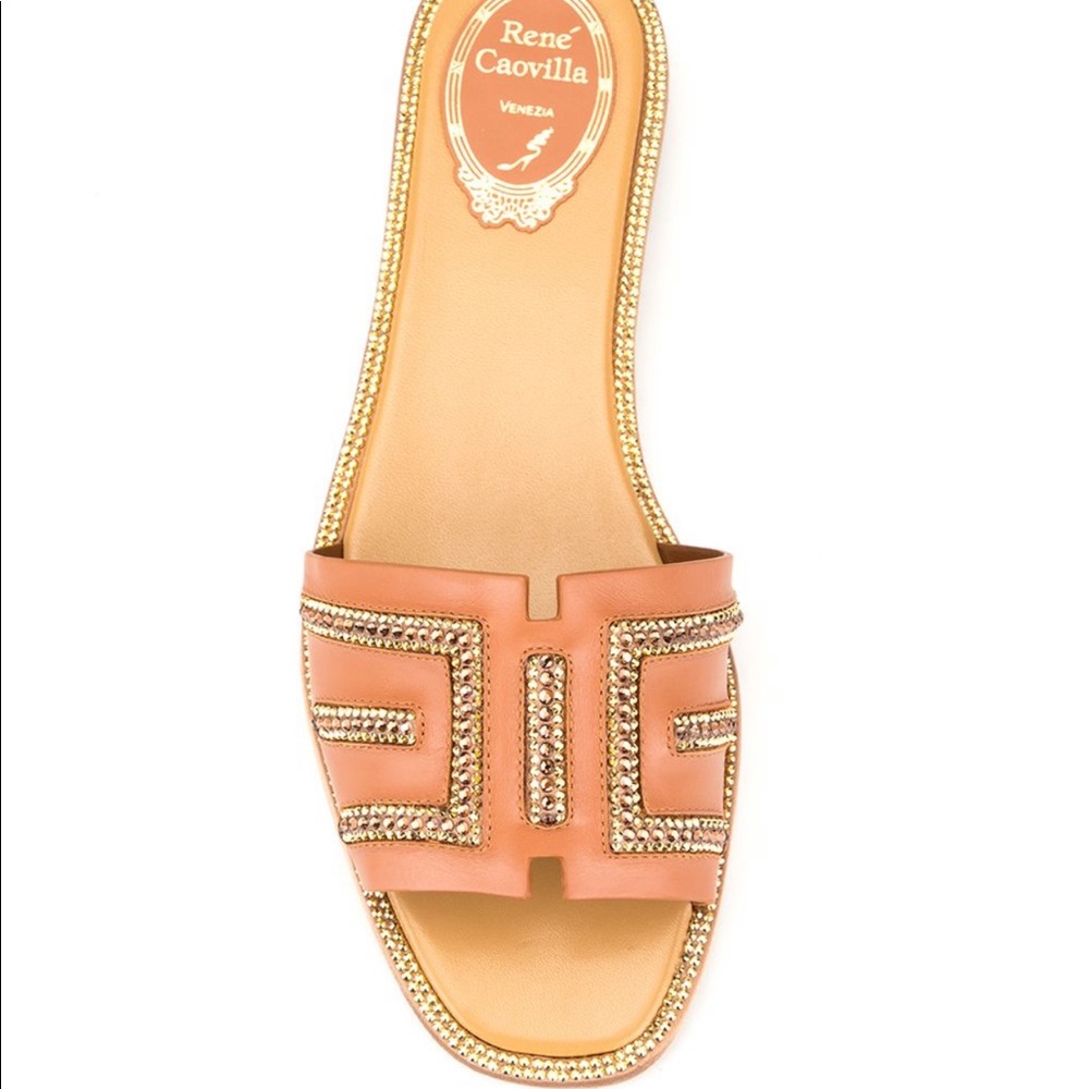 Rene Caovilla Deena Slides/Sandals EUR 40